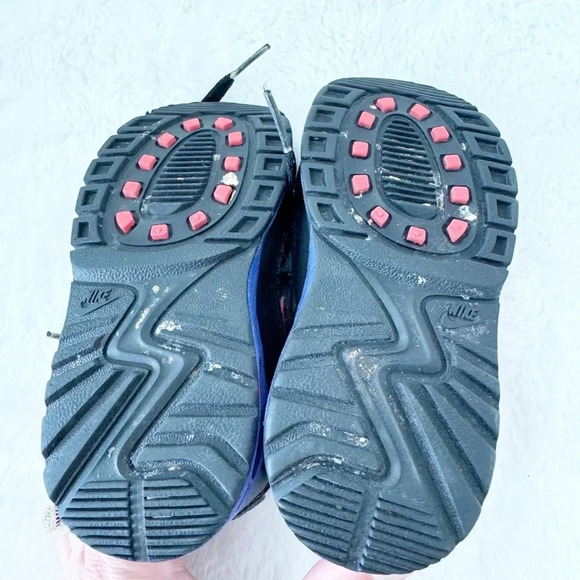 Nike Air Max 90 boys black and red hi top sneakers size 7 - Picture 6 of 7